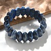 Bicone Dyed Natural Lapis Lazuli Beads Stretch Bracelets for Women Men BJEW-C097-05G-1
