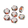 Handmade Lampwork & Brass Core European Beads LAMP-N044-06S-01-1