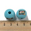 Printed Wood European Beads WOOD-L020-D12-3
