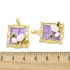 Brass Enamel Pendants KK-Z083-13G-3