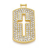 Alloy Rhinestone Pendants PALLOY-N182-12G-1