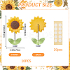Resin Sunflower Decoration for Car AJEW-CN0003-15-2
