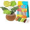 DIY Monstera Leaf Planter Knitting Kits for Beginners PW-WG45856-01-6