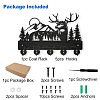 Wood & Iron Wall Mounted Hangers HJEW-WH0055-005-3