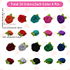 40Pcs 10 Colors Flower Non-Woven Accessories DIY-CY0001-73B-2