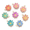Alloy Enamel Pendants X-ENAM-S121-116-G-1