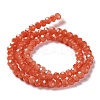 Baking Paint Imitation Jade Glass Bead Strands DGLA-A034-J6MM-A12-5