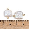 Natural Freshwater Pearl Keshi Pearl Square Connector Charms STAS-D378-10G-3