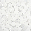 120Pcs Round Natural White Jade Beads G-PA0001-07B-1