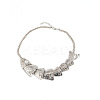 Summer Alloy Flexible Fish Bib Necklaces for Women WG0DD39-02-3