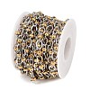 Two Tone 304 Stainless Steel Oval Link Chains CHS-P028-09A-3