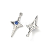 304 Stainless Steel Rhinestone Pendants STAS-L308-04B-P-2