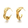 Ion Plating(IP) 304 Stainless Steel Round Stud Earrings EJEW-K244-44G-2