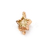 Brass Cubic Zirconia Star Connector Charms KK-Z084-11G-05-1