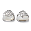 Brass Micro Pave Cubic Zirconia Peg Bails Pendants KK-C079-08P-1