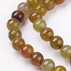 Natural Crackle Agate Stone Bead Strands G-R193-16-6mm-3