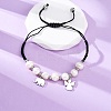 Adjustable Nylon Cord Braided Beaded Bracelets BJEW-A036-01P-2
