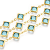Brass Rhombus Link Chains CHC-N023-08D-G-1