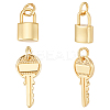 24Pcs 2 Styles Brass Pendants KK-WR0001-49-1