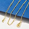 2MM Brass Satellite Chain Necklaces for Women NJEW-D302-49G-2