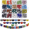 200Pcs 20 Colors Handmade Polymer Clay Rhinestone European Beads CPDL-PA0001-01A-1