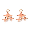 Alloy Enamel Pendants ENAM-T020-38B-RS-1