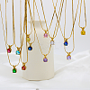 Real 18K Gold Plated Stainless Steel Pendant Necklaces CP2918-4-1