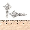 Brass Micro Pave Clear Cubic Zirconia Pendants KK-Q816-16P-3