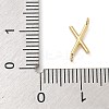 304 Stainless Steel Letter Connector Charms STAS-M108-01G-24-3