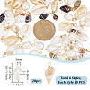20Pcs Natural Cultured Freshwater Pearl & 60Pcs 6 Styles Natural Mixed Shell Findings Kits PALLOY-PH01891-2