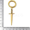 6Pcs 3 Colors Sword Alloy Shoe Charms HJEW-PH01900-4