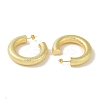 Rack Plating Texture Brass Stud Earrings EJEW-P272-04B-G-2