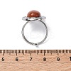 Oval Synthetic Goldstone Finger Rings RJEW-M063-01P-15-5