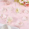 Plastic Imitation Pearl Stretch Bracelets AJEW-WH20064-04-3