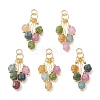 Natural Multicolor Tourmaline Pendants X-PALLOY-JF05436-1