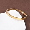 304 Stainless Steel Hinged Bangles for Women BJEW-B161-09G-3