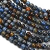 Natural Dumortierite Beads Strands G-F826-A01-4mm-5