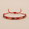 Colorful Glass Seed Bead Braided Bracelets for Women QJ1437-2-2