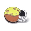 Spaceman with Moon Enamel Pin JEWB-P008-B02-1