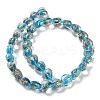 Handmade Dichroic Foil Glass Beads Strands DICH-U001-03F-2