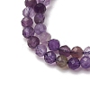 Faceted Natural Amethyst Beads Strands LS-G-RM241221-C35-01-4