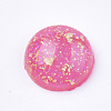 Glitter Translucent Resin Cabochons X-RESI-S364-43A-M-2