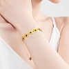 304 Stainless Steel Daisy Flower Link Chains with Enamel AJEW-CJ0001-22A-6
