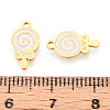 304 Stainless Steel Enamel Charms STAS-T065-59G-01-3