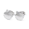 304 Stainless Steel Shell Stud Earrings for Women EJEW-I285-13P-1