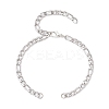 3Pcs 3 Styles 304 Stainless Steel Chain Bracelet Making AJEW-JB01411-2