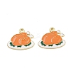 Thanksgiving Theme Alloy Enamel Pendants FIND-I065-04K-G-1
