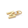 Brass Pave Clear Cubic Zirconia Charms KK-A273-01G-M-2