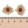 Natural Carnelian(Dyed & Heated) Eye Pendants STAS-P380-24G-03-3