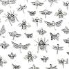 40Pcs 10 Styles Tibetan Style Alloy Pendants TIBEP-FS0001-45-2
